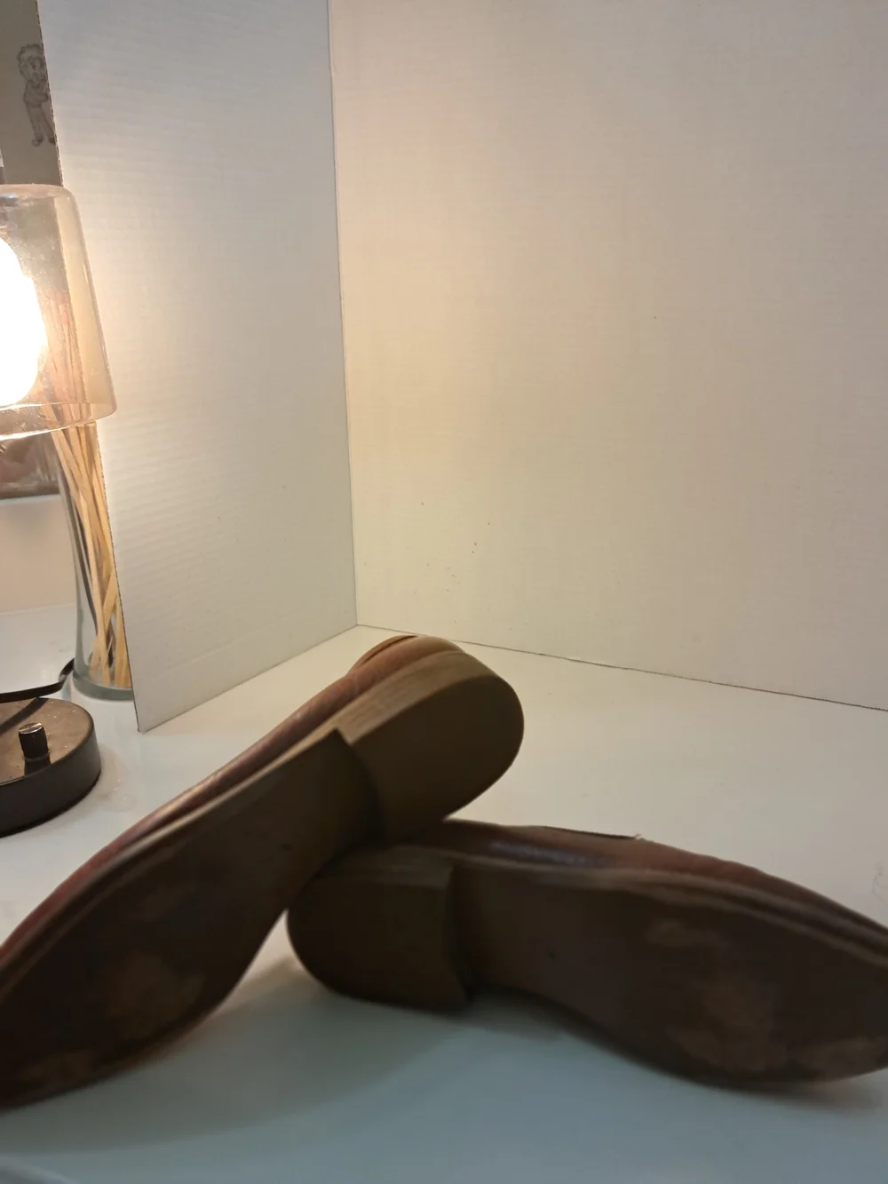 Jason Maxwell Brown Leather Slip-On Loafers